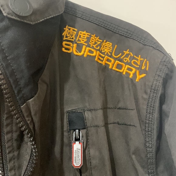 EUC Superdry Jpn Vintage Utility Bomber - Picture 4 of 11